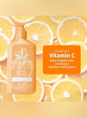 Hempz Citrus Blossom Herbal Body Moisturizer with Brightening Vitamin C